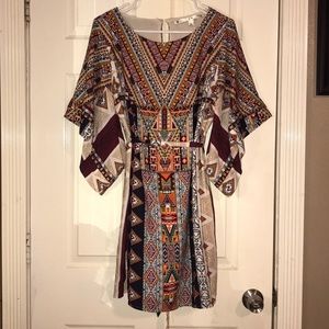 Aztec printed dress